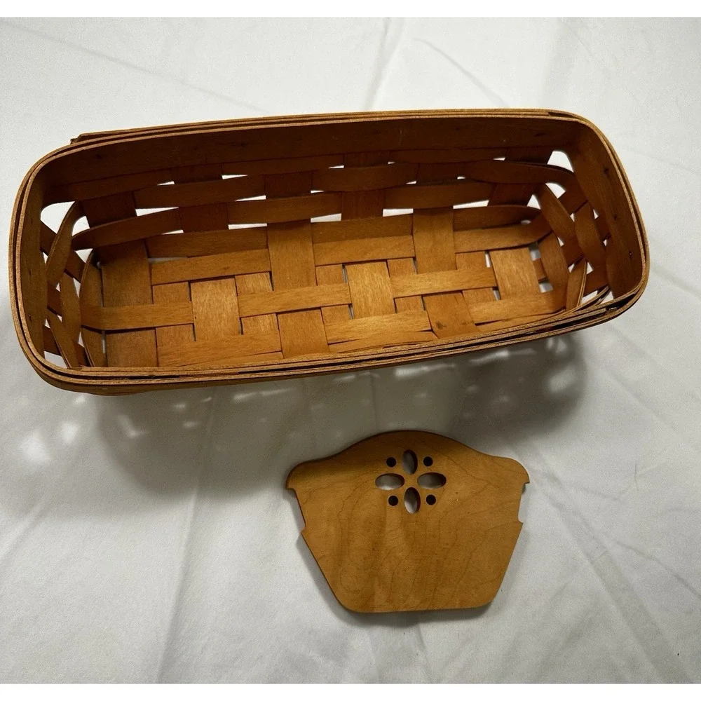 Longaberger 1995 Cracker Basket With Wooden Divider‎